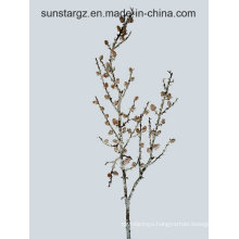 PE Tree Branch with Snow and Cones Artificial Plant for Home Decoration (50640)